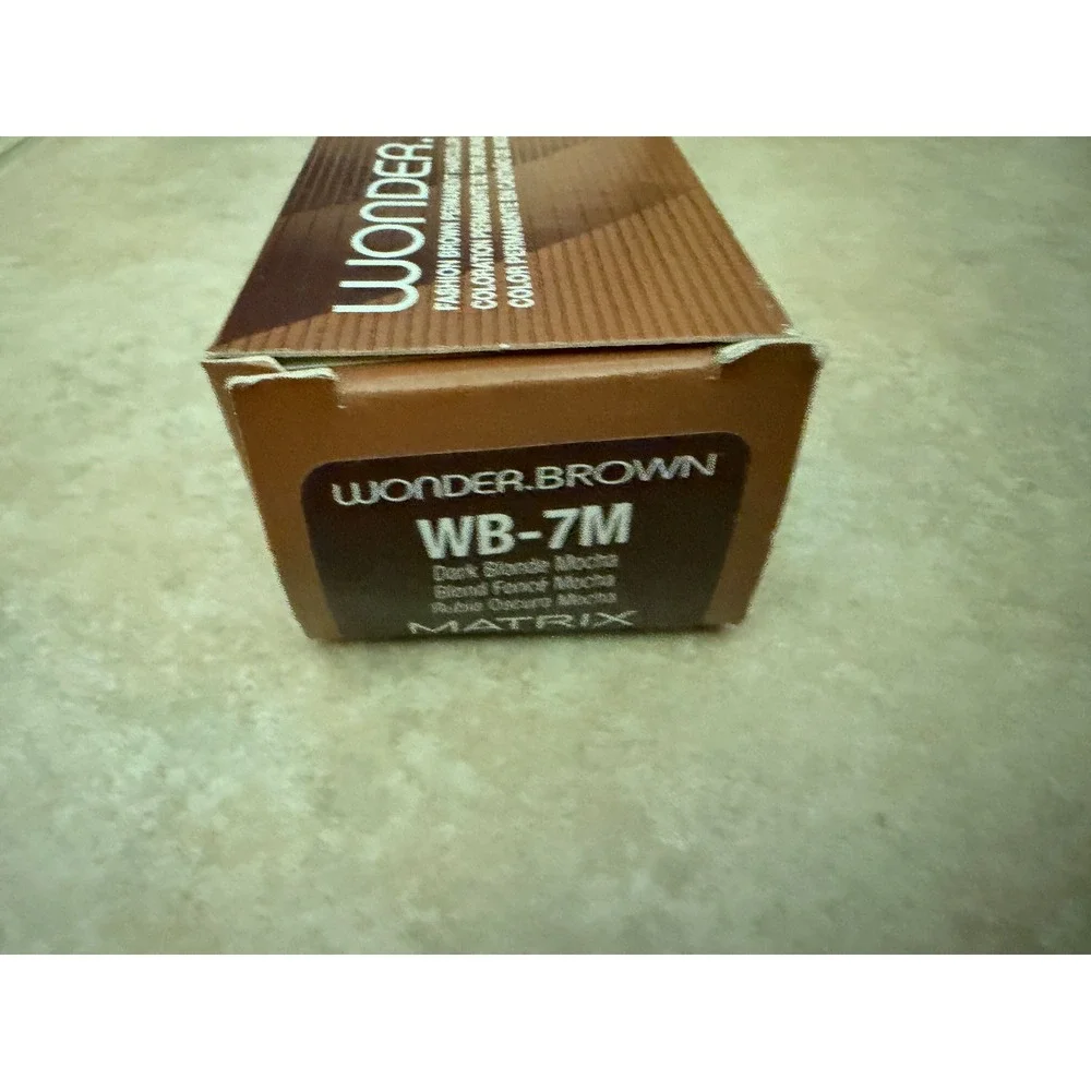 Matrix Wonder Brown Permanent Haircolor WB-7M Dark Blonde Mocha 3oz Tube